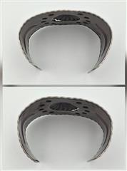 Vintage Fred Harvey Era 925 Sterling Silver Green Turquoise Cuff Bracelet *READ*